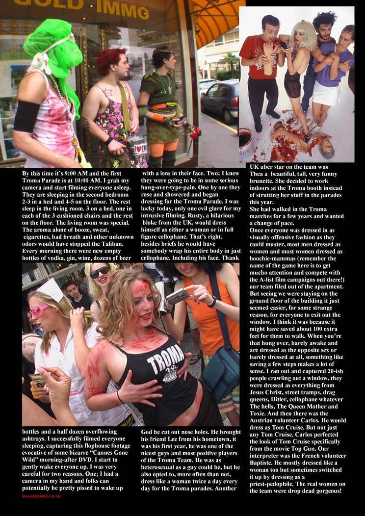 troma in cannes 2006 article